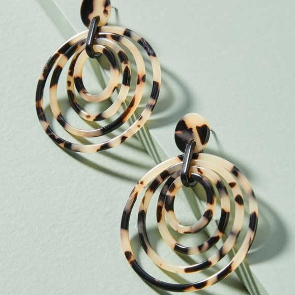 Anthropologie Jewelry - Anthropologie tortoiseshell earrings NWT